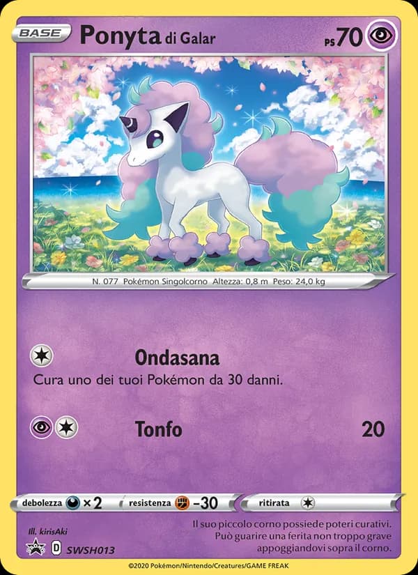Ponyta di Galar card in Italian