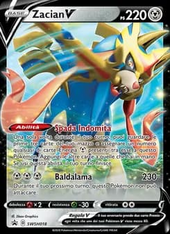 Zacian V card in Italian