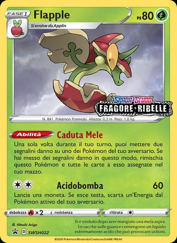 Flapple card in Italian