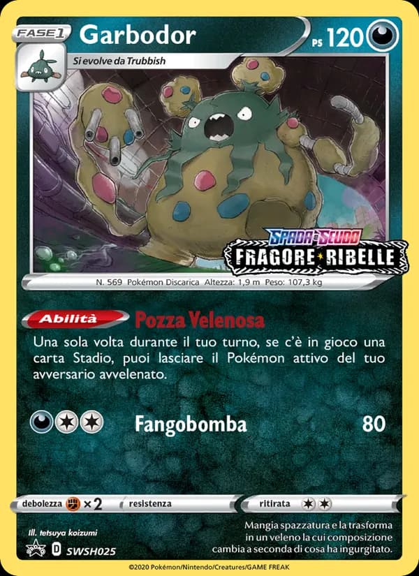 Garbodor card in Italian
