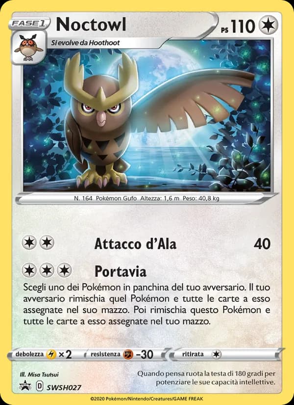 Noctowl card in Italian