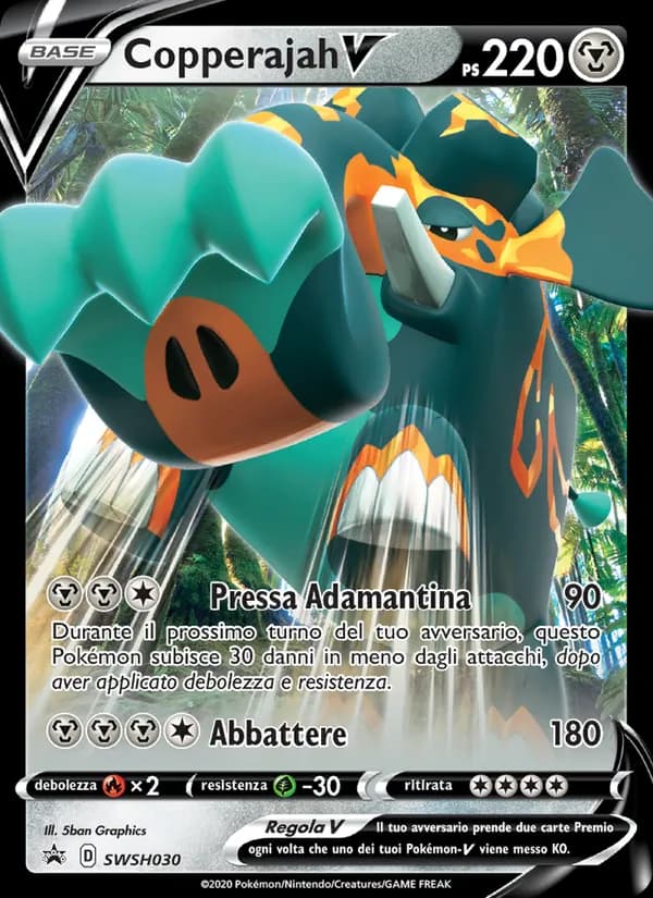 Copperajah V card in Italian