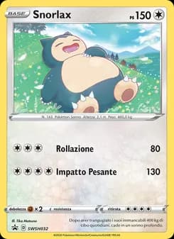 Snorlax card in Italian