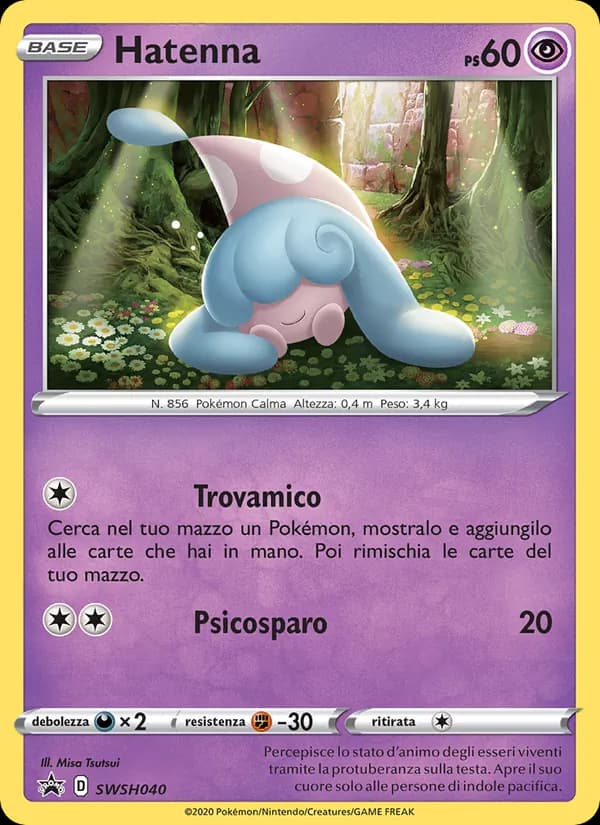 Hatenna card in Italian