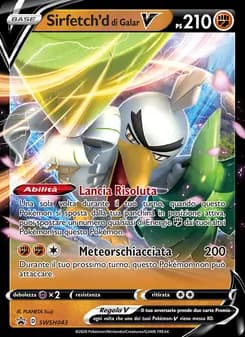 Sirfetch'd di Galar V card in Italian