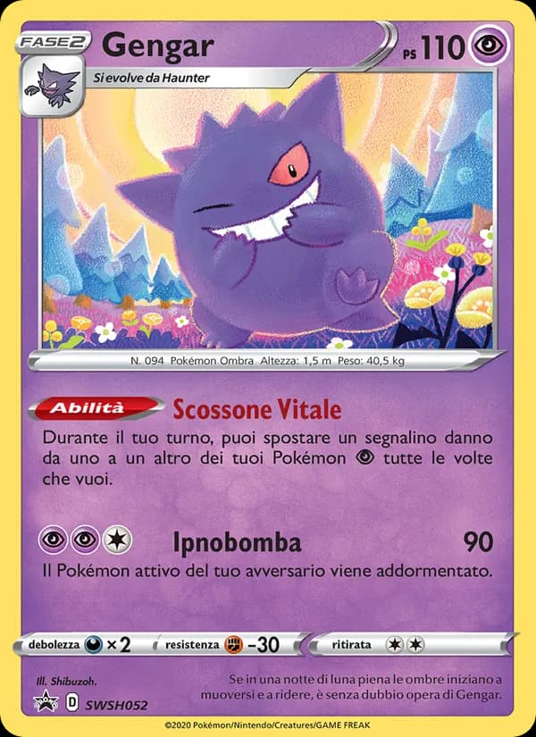 Gengar card in Italian