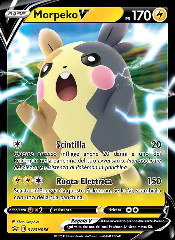 Morpeko V card in Italian