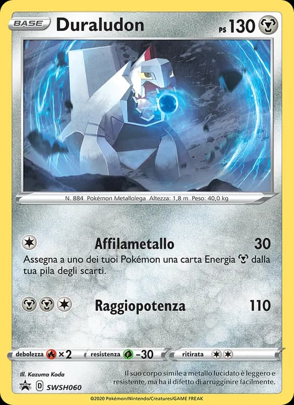 Duraludon card in Italian