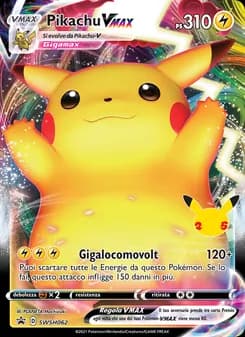 Pikachu VMAX card in Italian