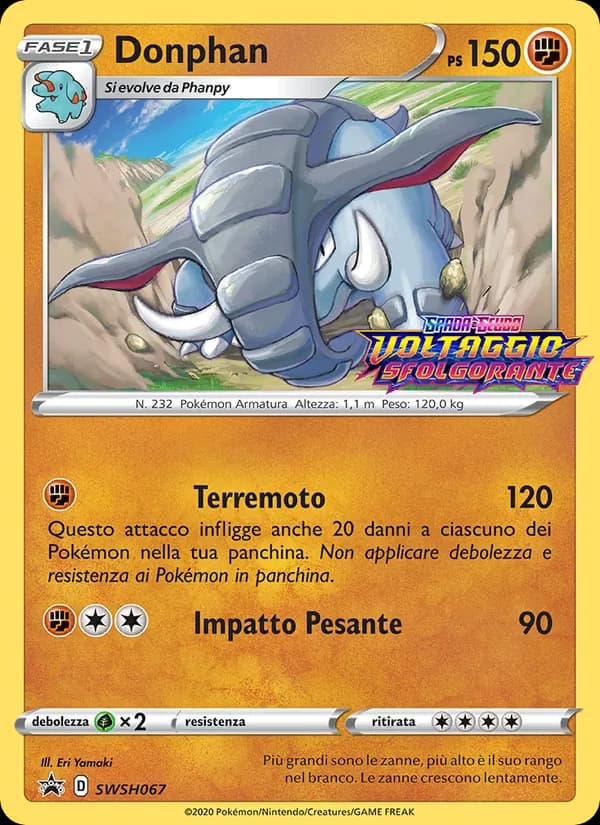 Donphan card in Italian