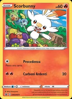 Scorbunny card in Italian