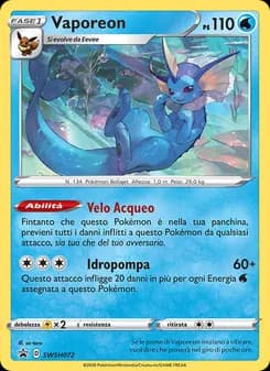 Vaporeon card in Italian