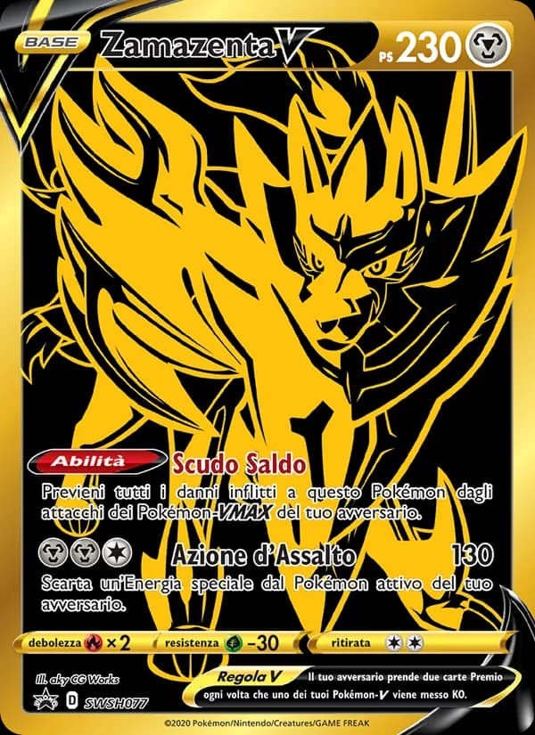 Zamazenta V card in Italian