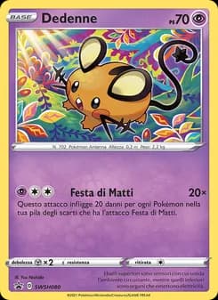 Dedenne card in Italian