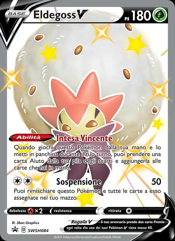 Eldegoss V card in Italian