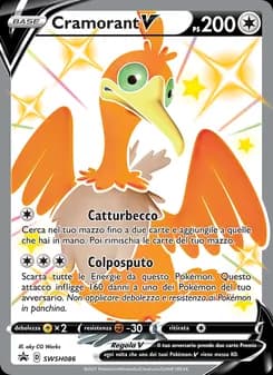 Cramorant V card in Italian