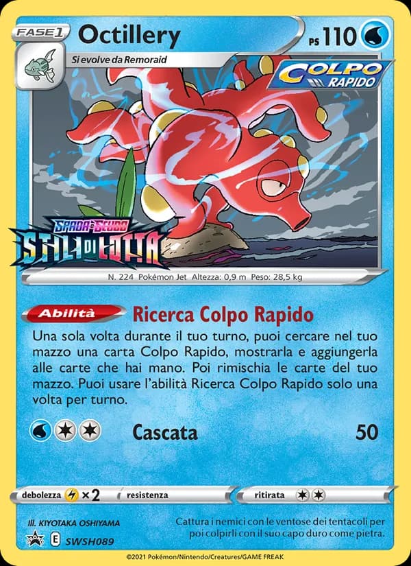 Octillery card in Italian