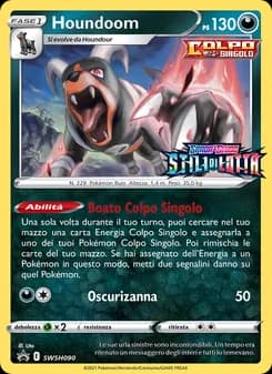Houndoom card in Italian