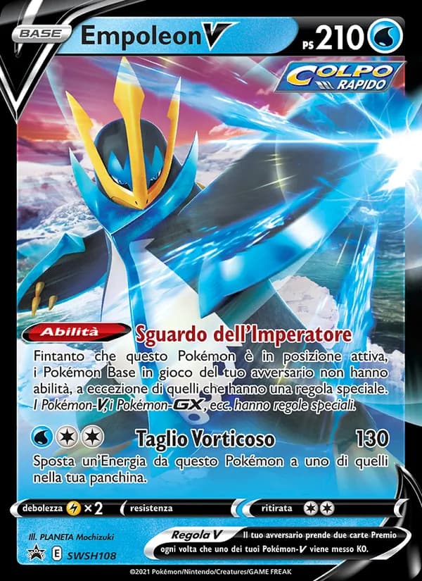 Empoleon V card in Italian