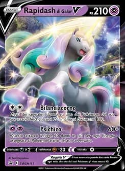 Rapidash di Galar V card in Italian