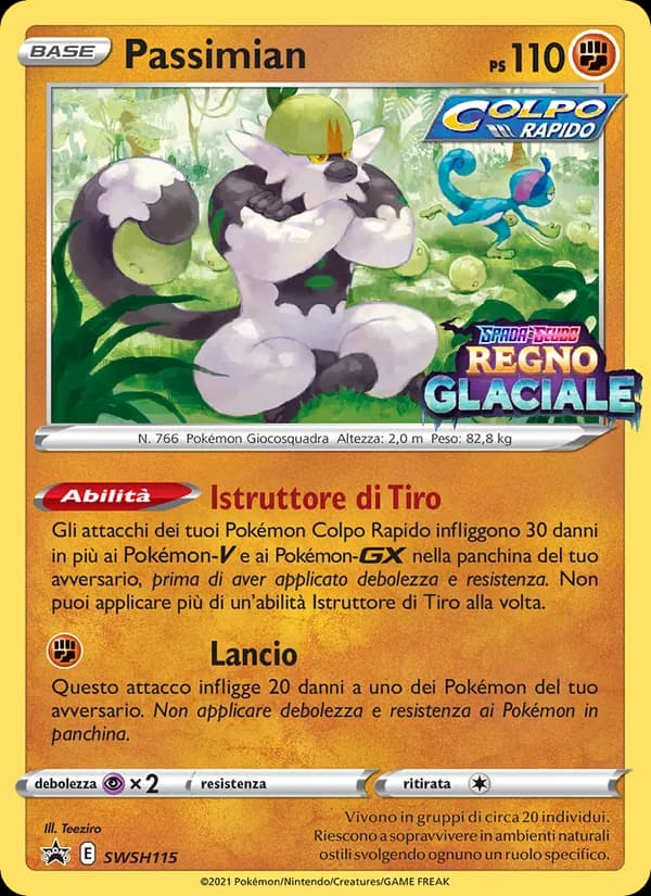 Passimian card in Italian