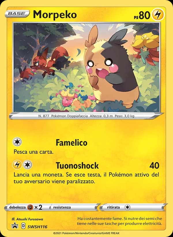 Morpeko card in Italian
