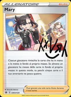 Mary card in Italian