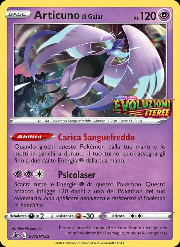 Articuno di Galar card in Italian
