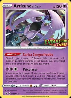 Articuno di Galar card in Italian