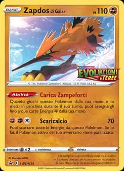Zapdos di Galar card in Italian
