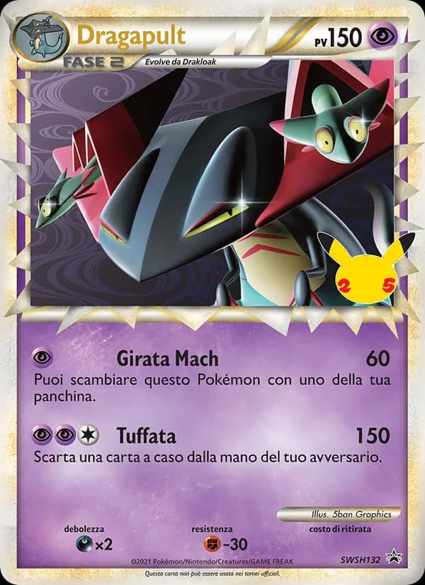 Dragapult card in Italian