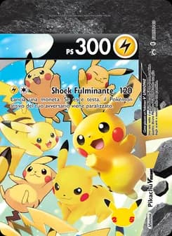 Pikachu V UNIONE card in Italian