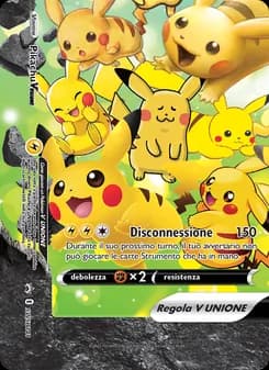 Pikachu V UNIONE card in Italian