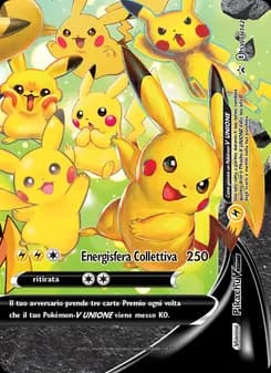 Pikachu V UNIONE card in Italian