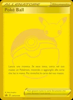 Poké Ball card in Italian