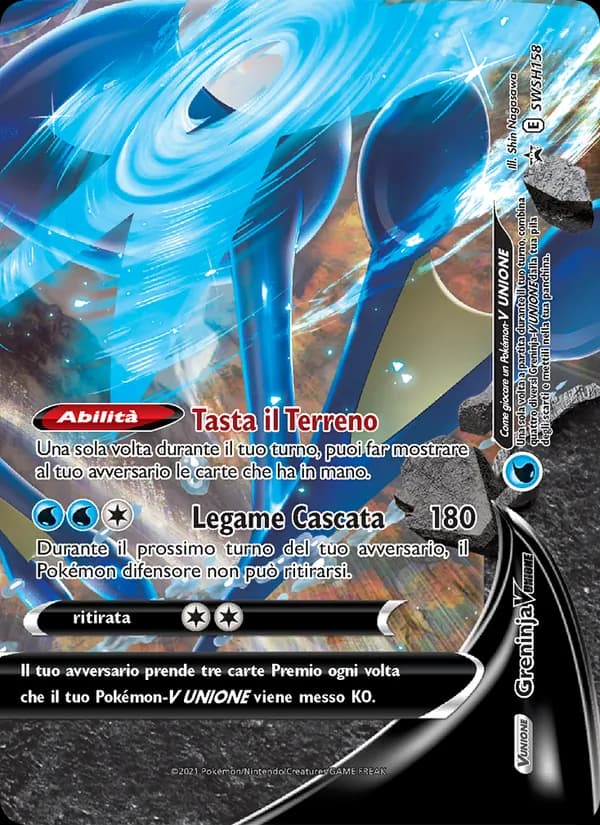 Greninja V UNIONE card in Italian