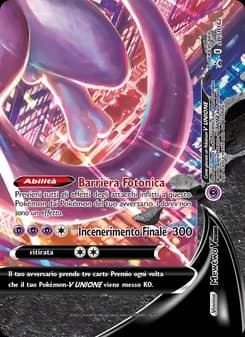 Mewtwo V UNIONE card in Italian