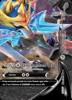 Zacian V UNIONE card in Italian