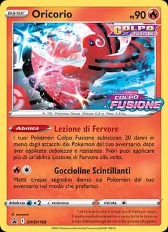 Oricorio card in Italian