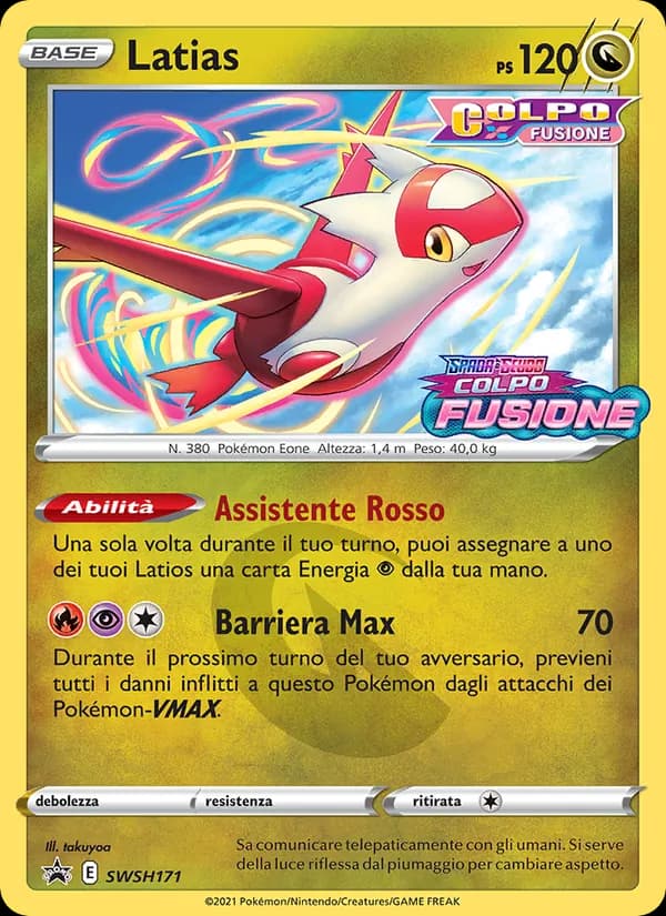 Latias card in Italian