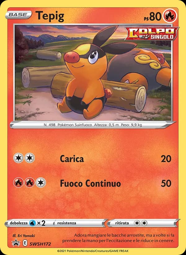 Tepig card in Italian
