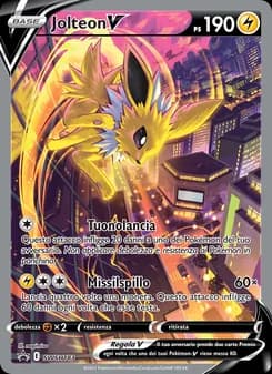 Jolteon V card in Italian