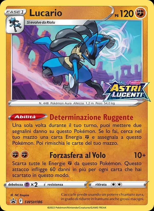 Lucario card in Italian