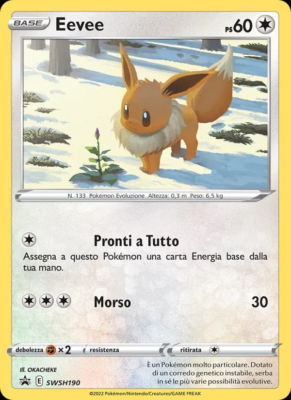 Eevee card in Italian