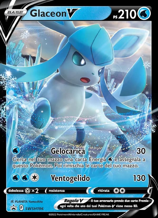 Glaceon V card in Italian