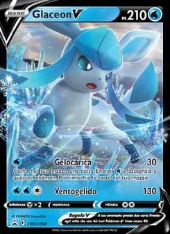 Glaceon V card in Italian