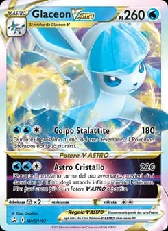 Glaceon V ASTRO card in Italian