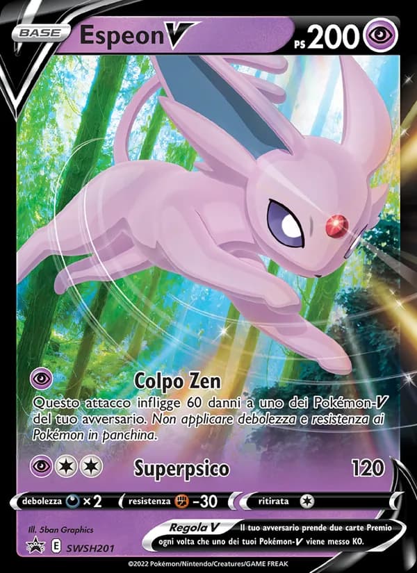 Espeon V card in Italian