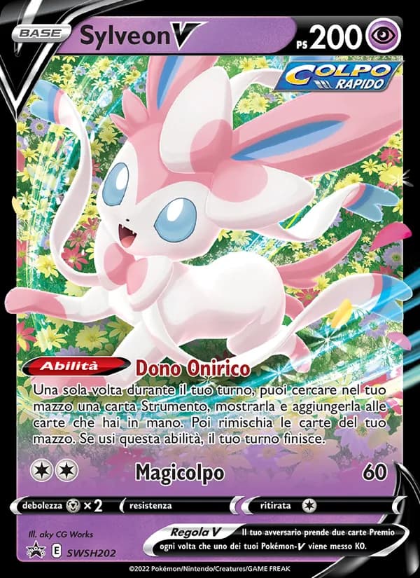 Sylveon V card in Italian