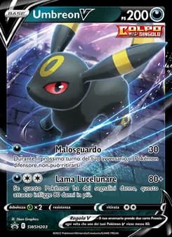 Umbreon V card in Italian
